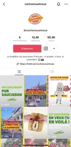 Compte TikTok Cochonou