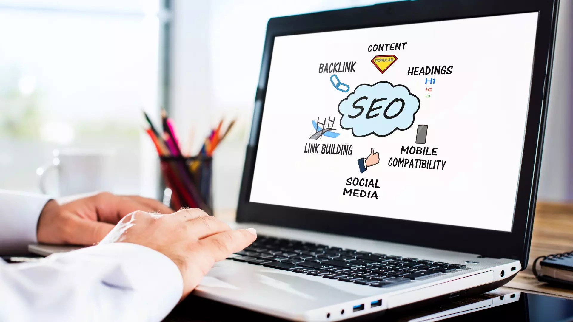 image ordinateur SEO
