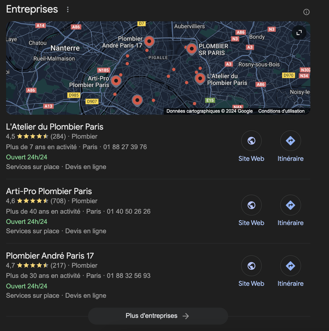 référencement local google