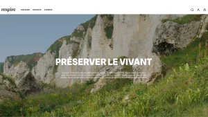 capture écran respire site web 