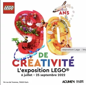 capture écran affiche Lego exposition